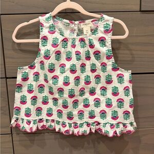 New without Tags CrewCuts by J.Crew Girls Block Print Tank Top Size 6-7